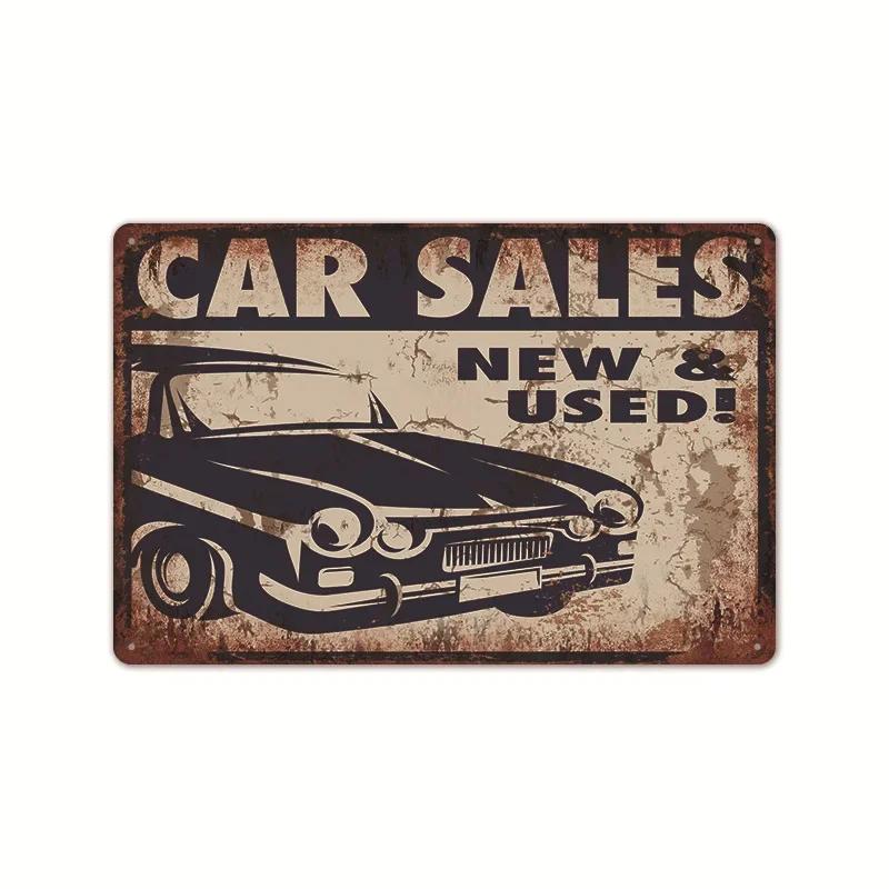 Garage Car Signs Vintage Metal Tin Sign Decor Repairing Car Tools Decorative Wall Plate Iron Crafts Tinplate Poster Rust Plaq