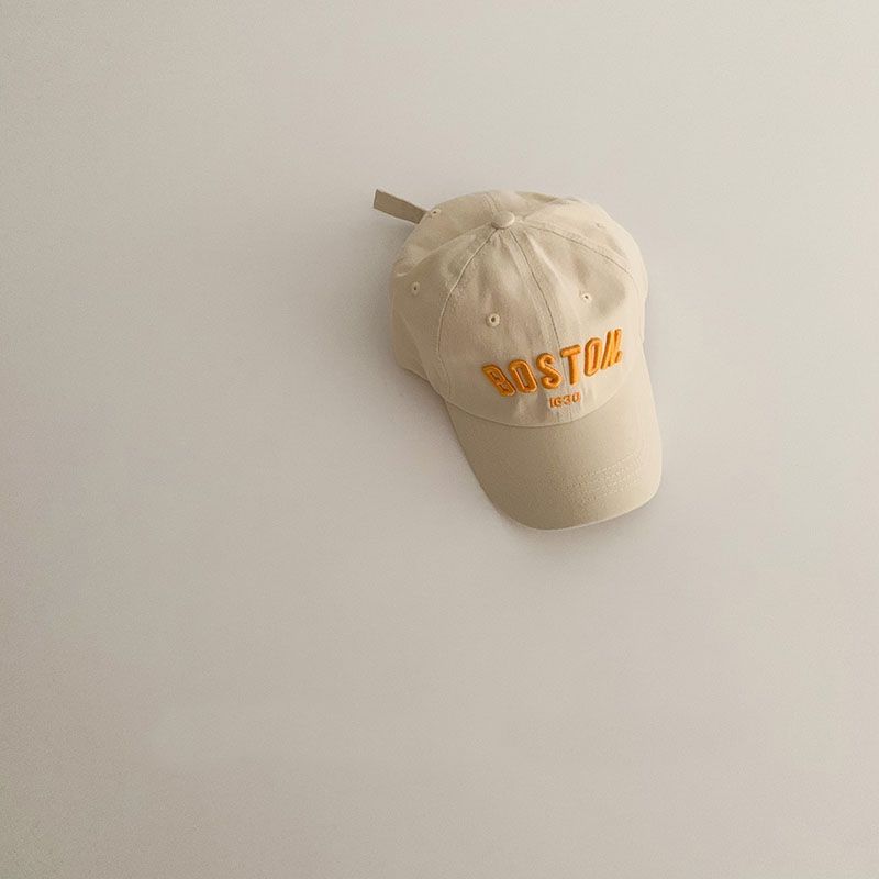 Cappellino da baseball con lettere alla moda per bambini, con ricamo, per ragazzi e ragazze, con snapback hip hop, estivo, regolabile, per bambini, tinta unita, con visiera