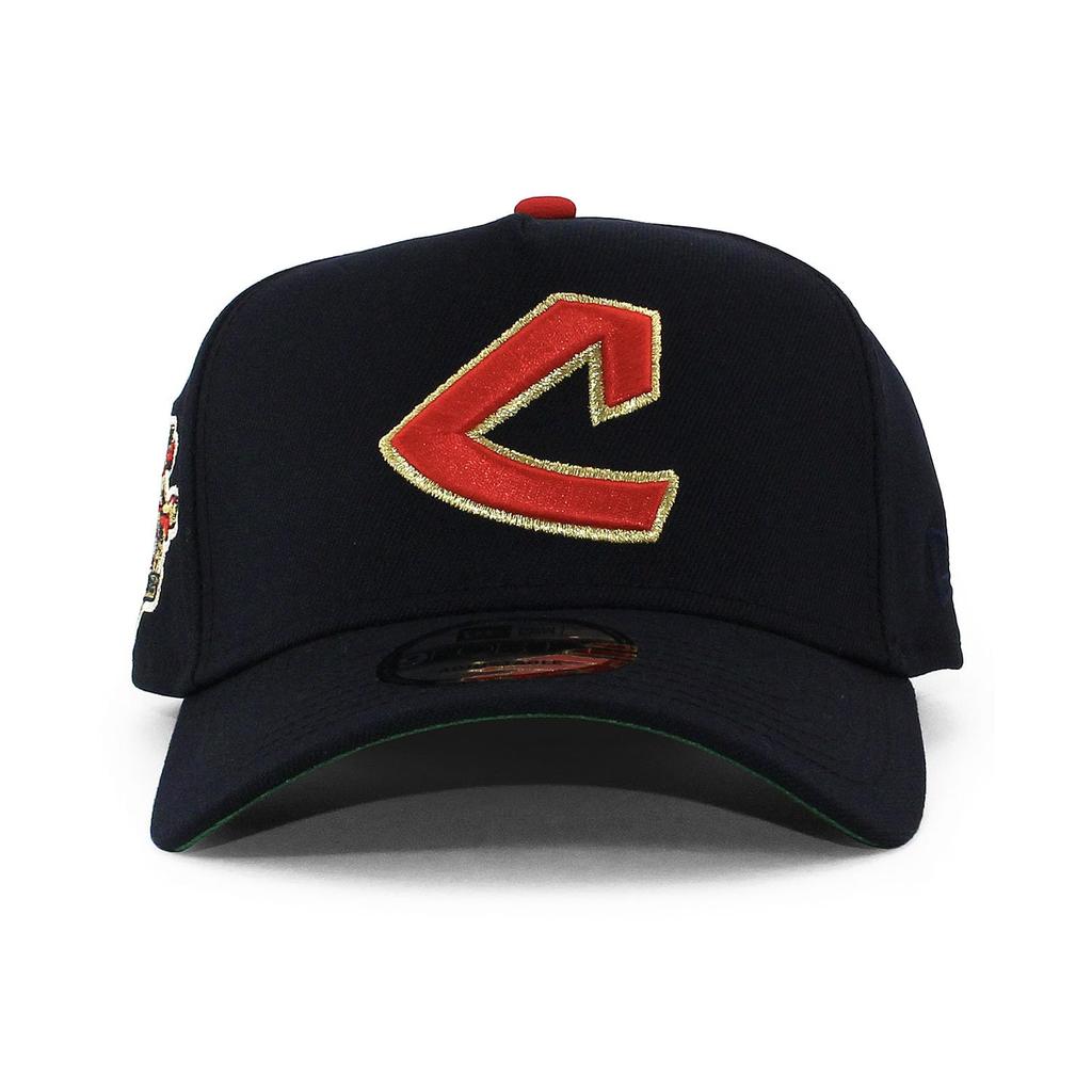 Cap Limited Snapback SNAPBACK CAP 940 MLB MiLB NFL NBA Hat Colored Brim BRIM Side Patch Indians [New Era] EU/AU (Cleveland (AL Navy)) [Item]