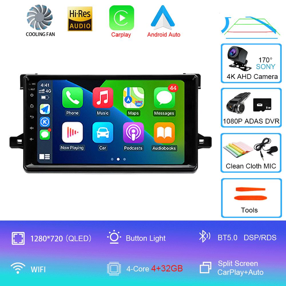 Android 14 For Toyota Prius XW50 2015 2016 2017 2018 2019 2020 Car Radio GPS Carplay Multimedia Player Navigation Stereo Auto BT