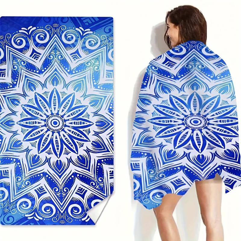 1pc Bohemian Pattern Beach Towel, Suitable for Seaside, Swimming Pool, Bathroom, Yoga Fitness Multi-Purpose Beach Towel