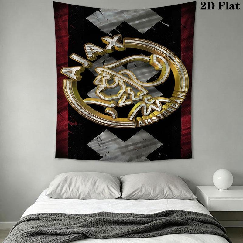 AFC Ajax Amsterdam Wall Hanging Printed Fabric Blanket Decorative Tapestries for Bedroom Living Room Home Decor