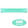 Five Piece Kit Yoga Elastic Band Exercise Resistance Band Fitness Band Tension Loop Hip Training Tension Band High Quality Practical Daily Use