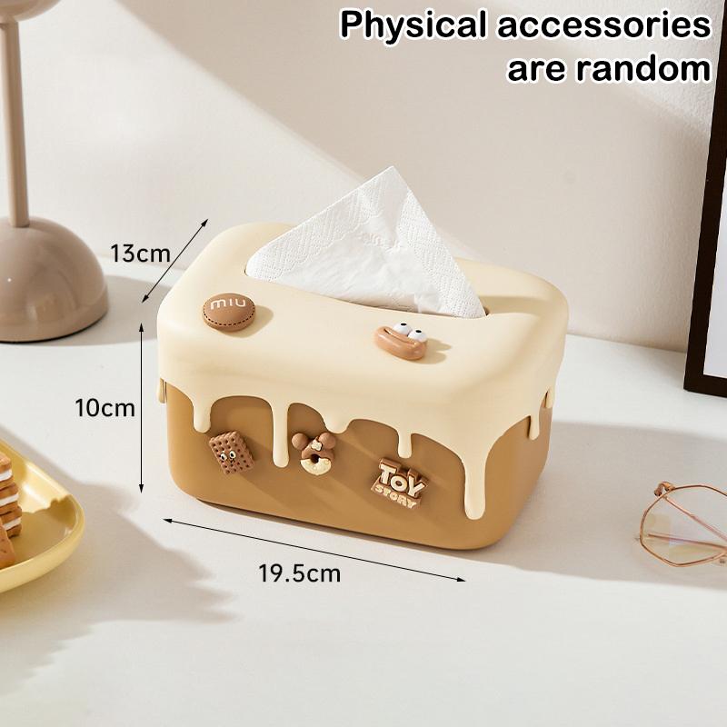 

Кремовый торт, коробка для салфеток, гостиная, высококлассный, легкая роскошь, искусство, изысканный, креативный, настольное хранение, бумажная коробка