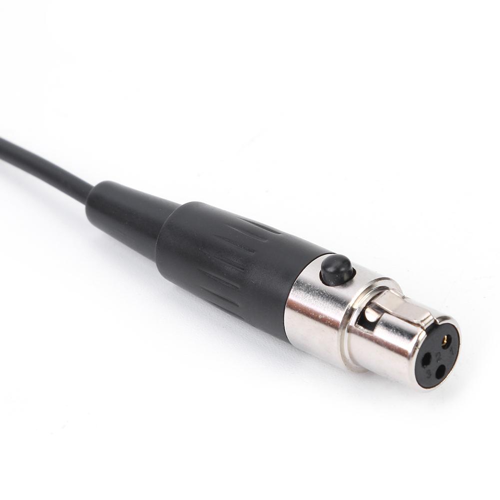 Mini XLR 3Pin TA3F Earhook Hanging Headset Mic for Wireless Bodypack Transmitter