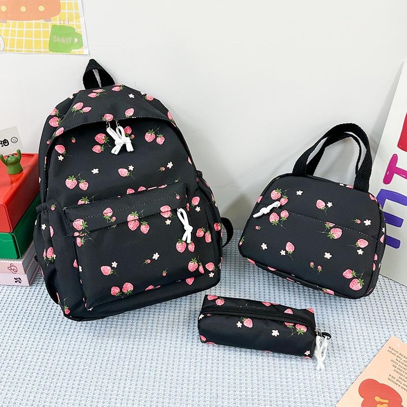 New large-capacity schoolbag cartoon cute primary and secondary school girls backpack casual large-capacity wear-resistant backpack