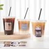 AVADEN Einweg-Plastik-Kaffee- & Milchteebecher mit Deckeln