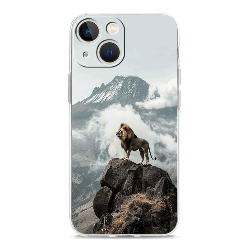 Phone Case For iPhone 17 Cases iPhone Air 16 15 12 13 14 Pro Max 15 Plus 16Pro iPhone11 Clear Soft Cover Lion King Animal