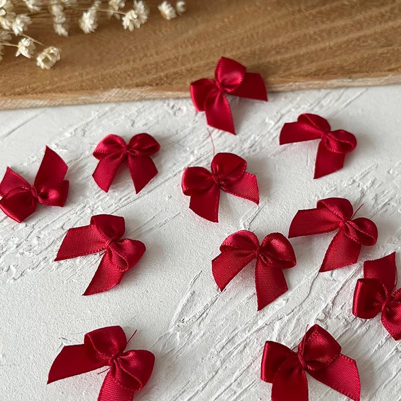 2.5cm Wide Handmade Ribbon Bow Knot for DIY Clothing & Hair Accessories, Card Holders, and Decorations