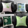 Hugo Spritz Cocktail Pillow Case Soft Plush Fabric Double Sided Print Decorative Home Living Room Gift Cushion Cover