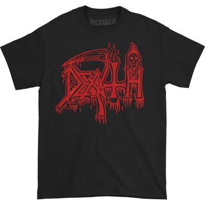 Death - T-shirt à logo classique (Rouge sur Noir)