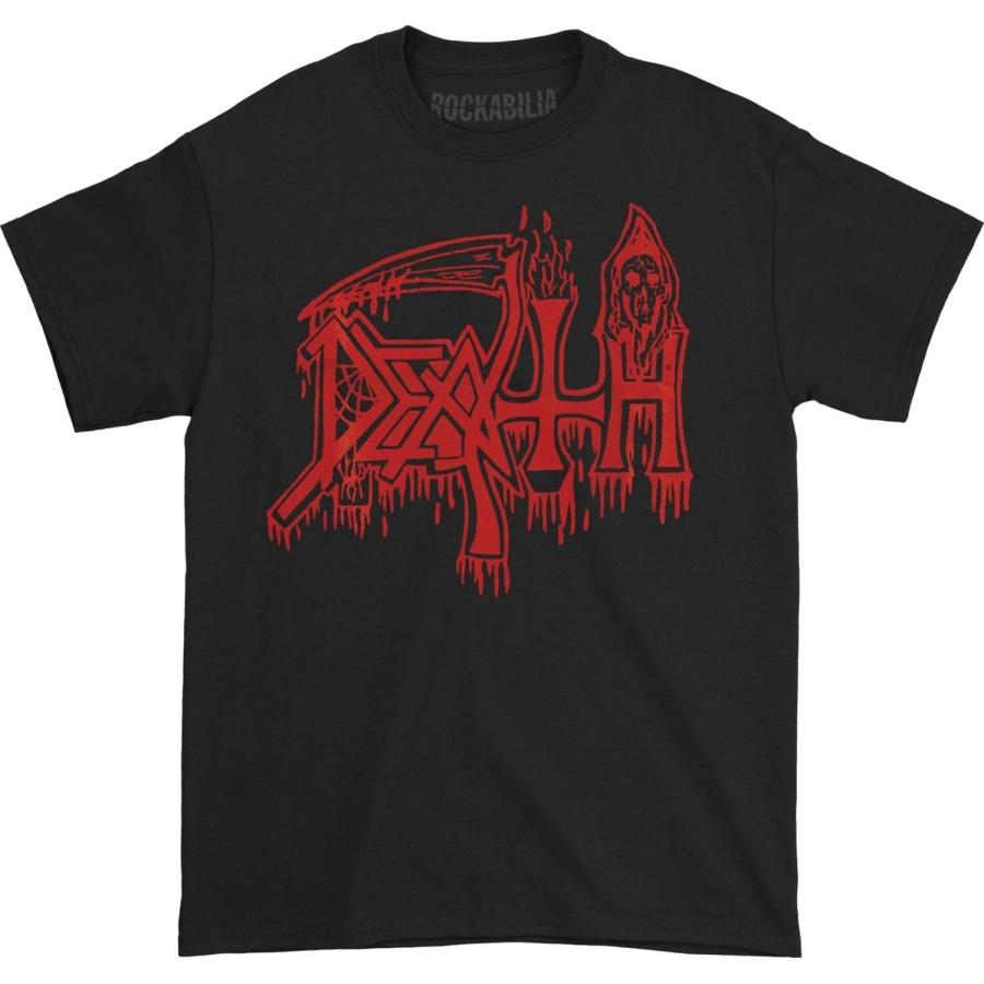 Tod - Klassisches Logo T-Shirt (Rot auf Schwarz)