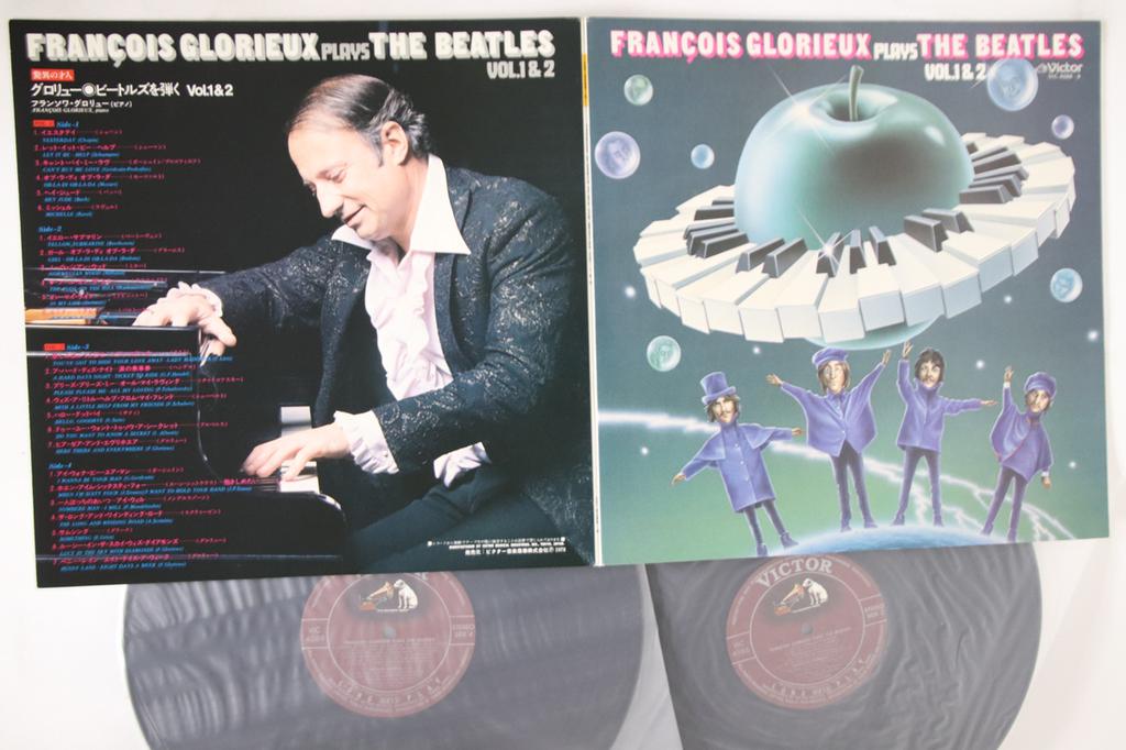 LP Record FRANCOIS GLORIEUX - Plays The Beatles Vol. 1 & 2 VIC4088 VICTOR 1978 Japan Classical Used