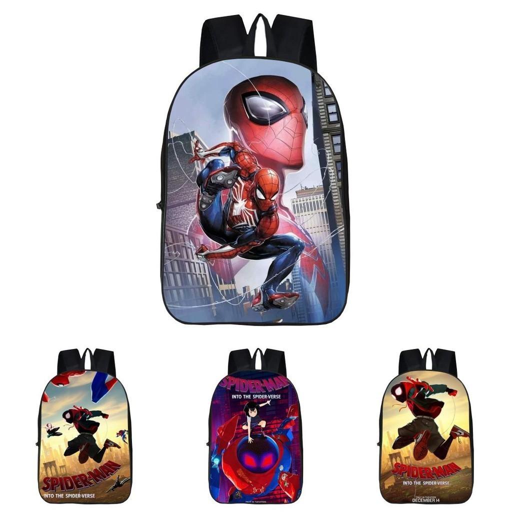 Spiderman Printed Durable Backpack With Adjustable Straps For School And Travel
