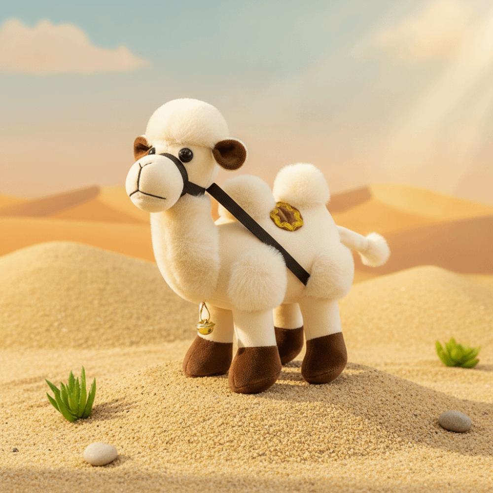 Fluffy Camel Stuffed Animal Soft Stuffed Camel Doll Desert Animal Plush Camel Toy Sleeping Hug