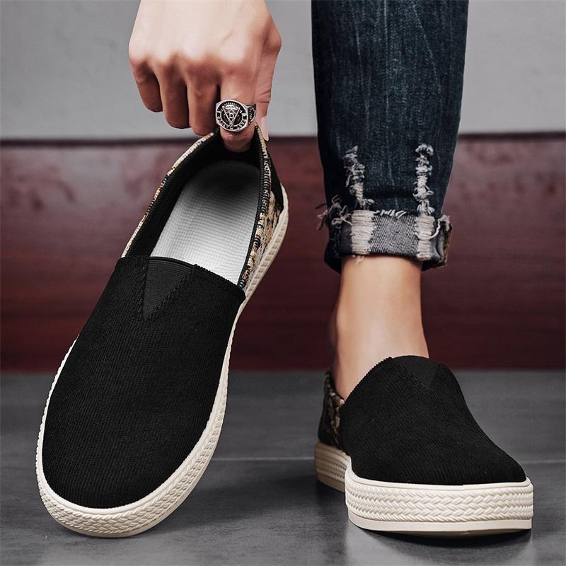 Canvas Men's Shoes Summer Breath Lazy Driving Work Board Shoes Casual Sports Lightweight Versatile Cloth Shoes Zapatillas Hombre