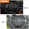 SHINEKA Interior Mouldings For Chevrolet Camaro 2017 Up Car Steering Wheel Decoration Cover Trim Sticker Accessories Car
