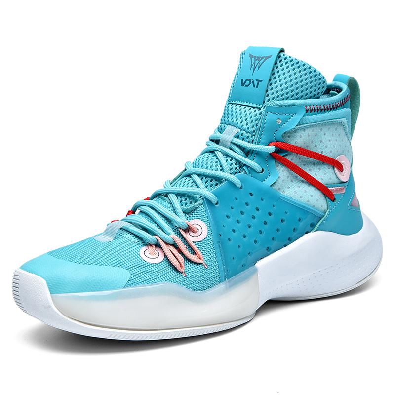 Original Men's Basketball Shoe Top Quality Blue Basketball Sneakers Man Comfort Breathable High Top Training Boot Basket Homme