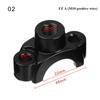 Quad 4 Wheeler For Motorbike Handlebar Motorcycle Bracket Clamp Mirror Mount Holders Moped Dirt Pit