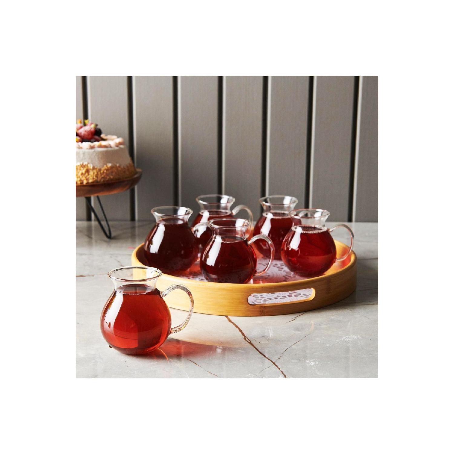 

Keyf-i Ala Borosilicate 6-piece Tea Glass - 220 Ml