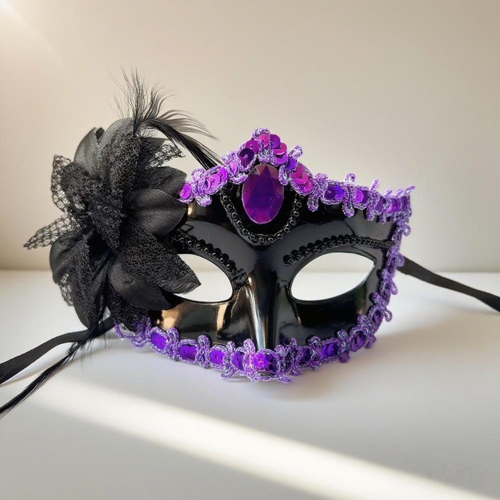 Maskenballmaske Damen Prinzessinnenmaske Halbmaske Erwachsene Für Performance Event Karneval