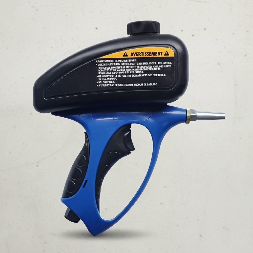 

Portable Air Sandblaster Power Tool for Rust Removal Surface Preparation Cleaning Tool Accessories Ideal for Professional Use синій