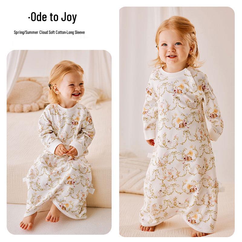 

He erte Kids Anti-Kick Pajamas Set: Spring/Autumn Robe & Summer Quilt 90