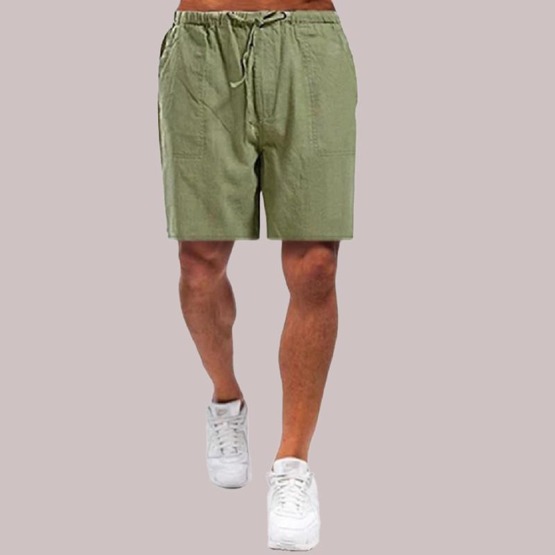 1Pc Streetwear Breathable Cotton Summer Mens Clothes Soft Men's Shorts Pants Fitness Solid Color