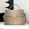 New Wind Crocodile Pattern Briefcase Bag Portable Shoulder Oblique Span Women's Bag