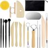 19/25/29Pcs Soft Clay Clay Sculpting Tools Kit DIY Art Pottery Tools  for Beginners