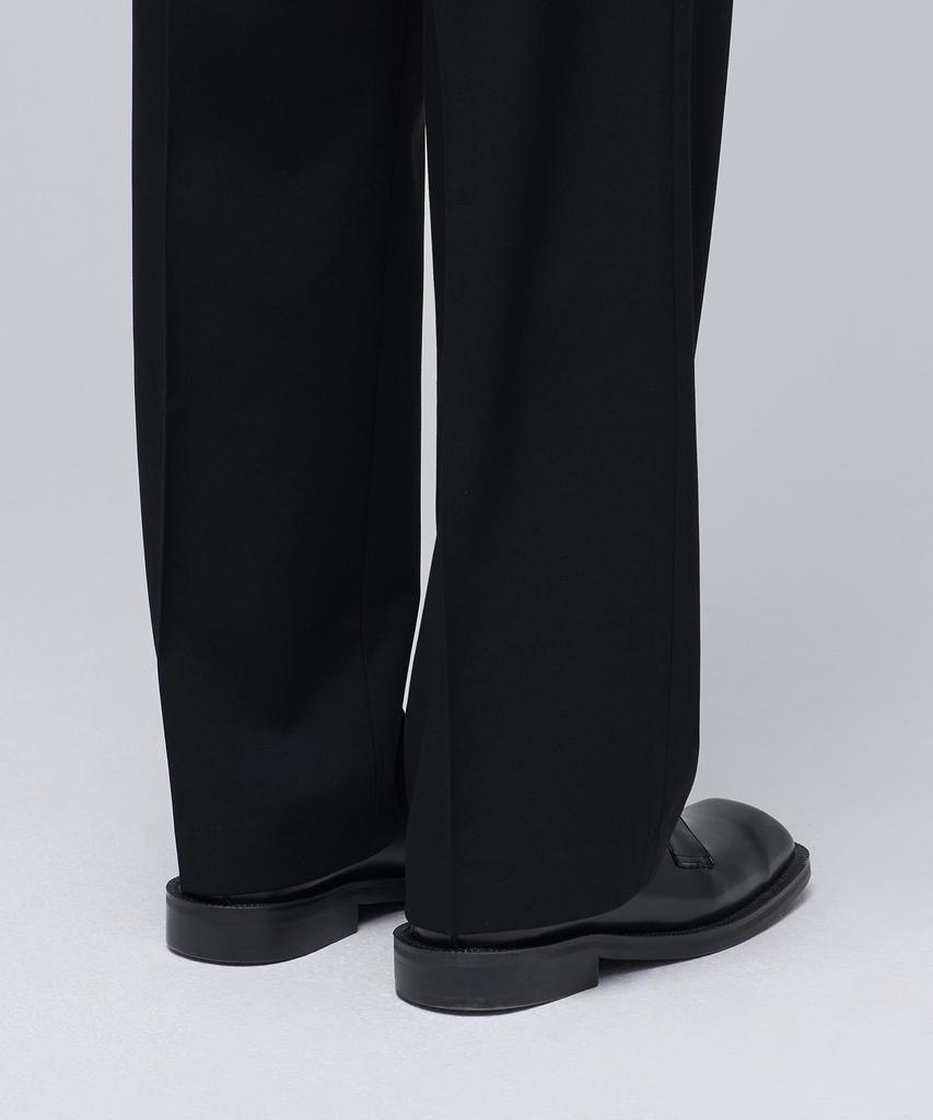 MUSINSA STANDARD Real Wide Belted Slacks [Black]