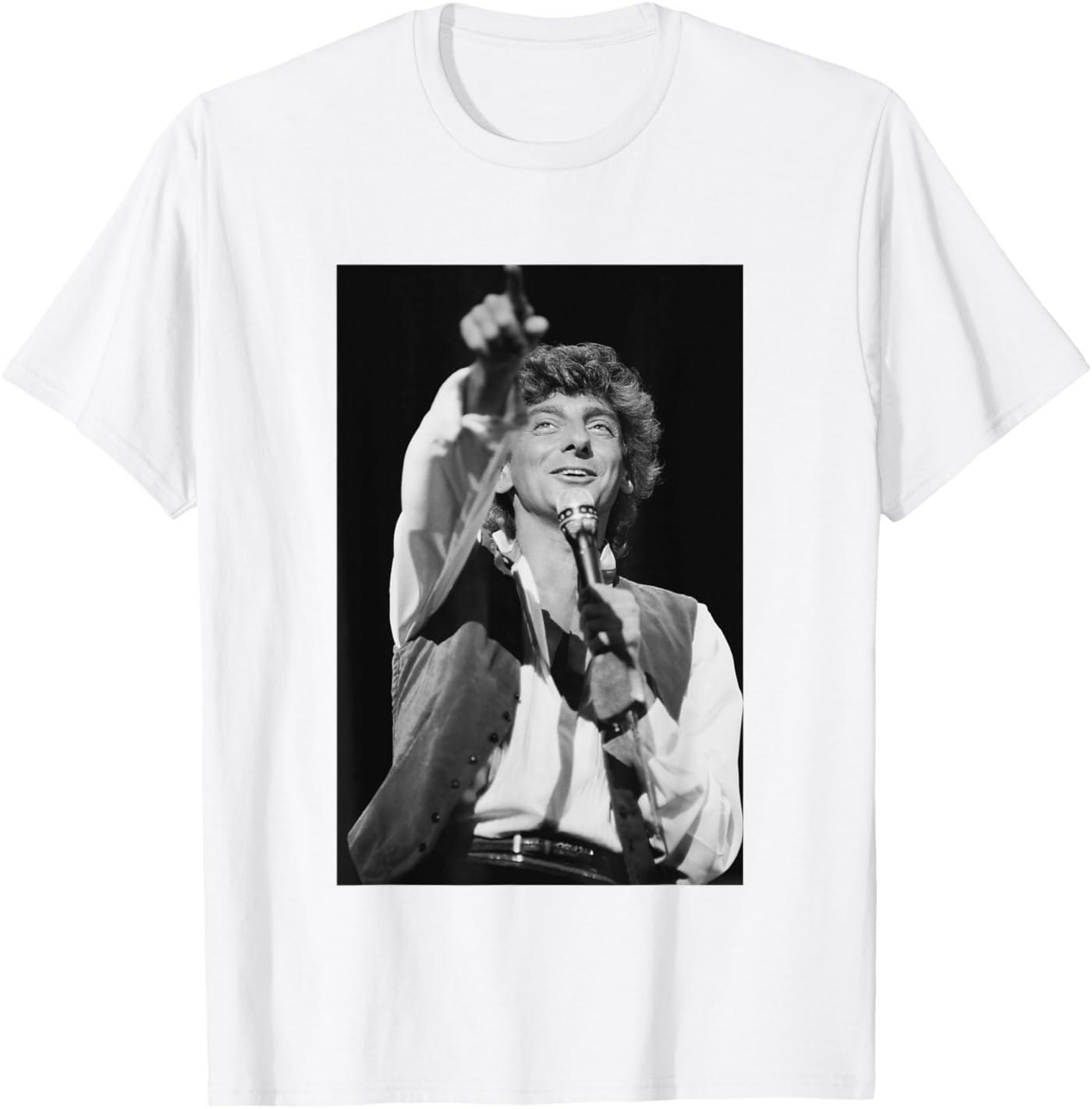 Barry Manilow at Blenheim Palace Live Concert 1983 T-Shirt S разноцветный