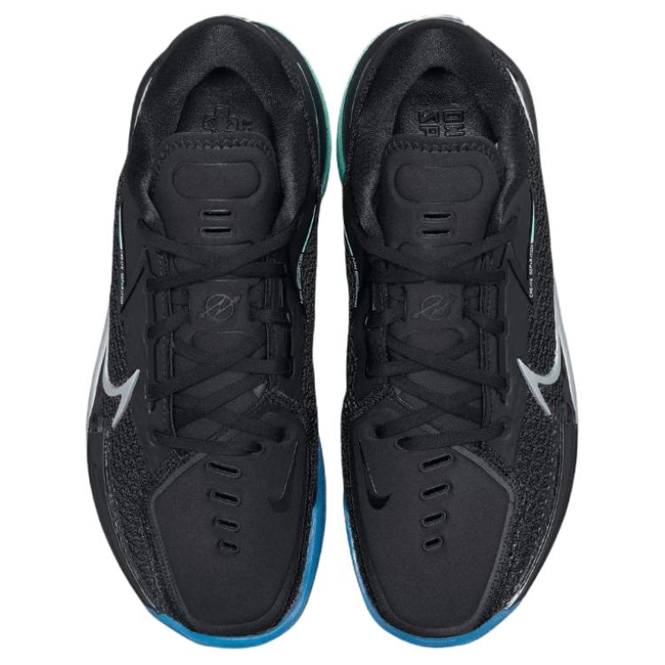 Nike Air Zoom GT Cut Basketball Shoes Unisex Low Top Black/Neon Green/Fluorescent Blue IX5225-001