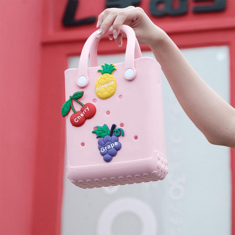 Eva Beach Bag Accessories Cute Fruit Pattern Diy Bags Shoes Decoration