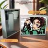 21cm/8.27in Demon Slayer Light Painting 3D Anime Mirror LED Boxs USB Plug-in Model Acrylic Peripherals Birthday Gifts Decoration
