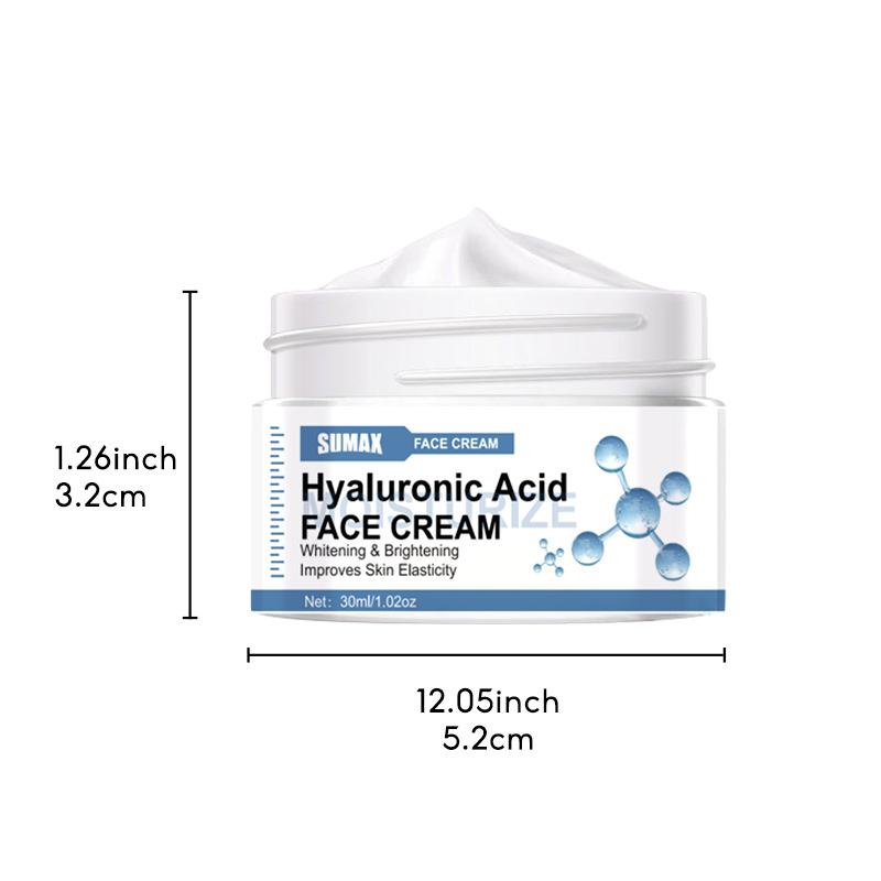 Pure Hyaluronic Acid Face Cream 30ml Mooth Delicate Radiant and Translucent Rapid Absorption of Skin Retinol Anti Aging Serum