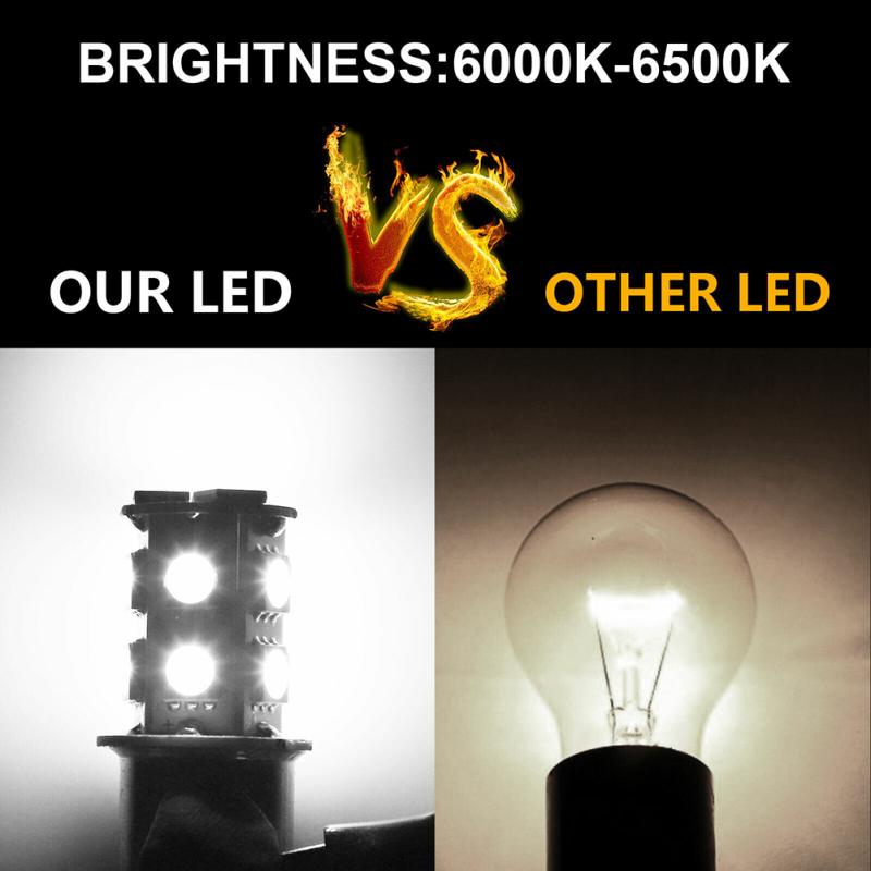 10 Stück 1157 Bay15d 13-smd LED RV Wohnmobil Rück- Brems- Stopplicht Glühbirne Ultraweiß 12V Modifikation