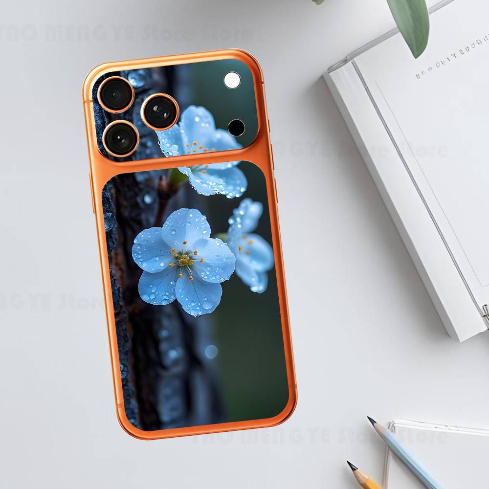 

Raindrop Flowers For IPhone 17 Pro ProMax Full Back Cover Decal Wrap Skin Rear Protective Sticker Film iPhone17pro