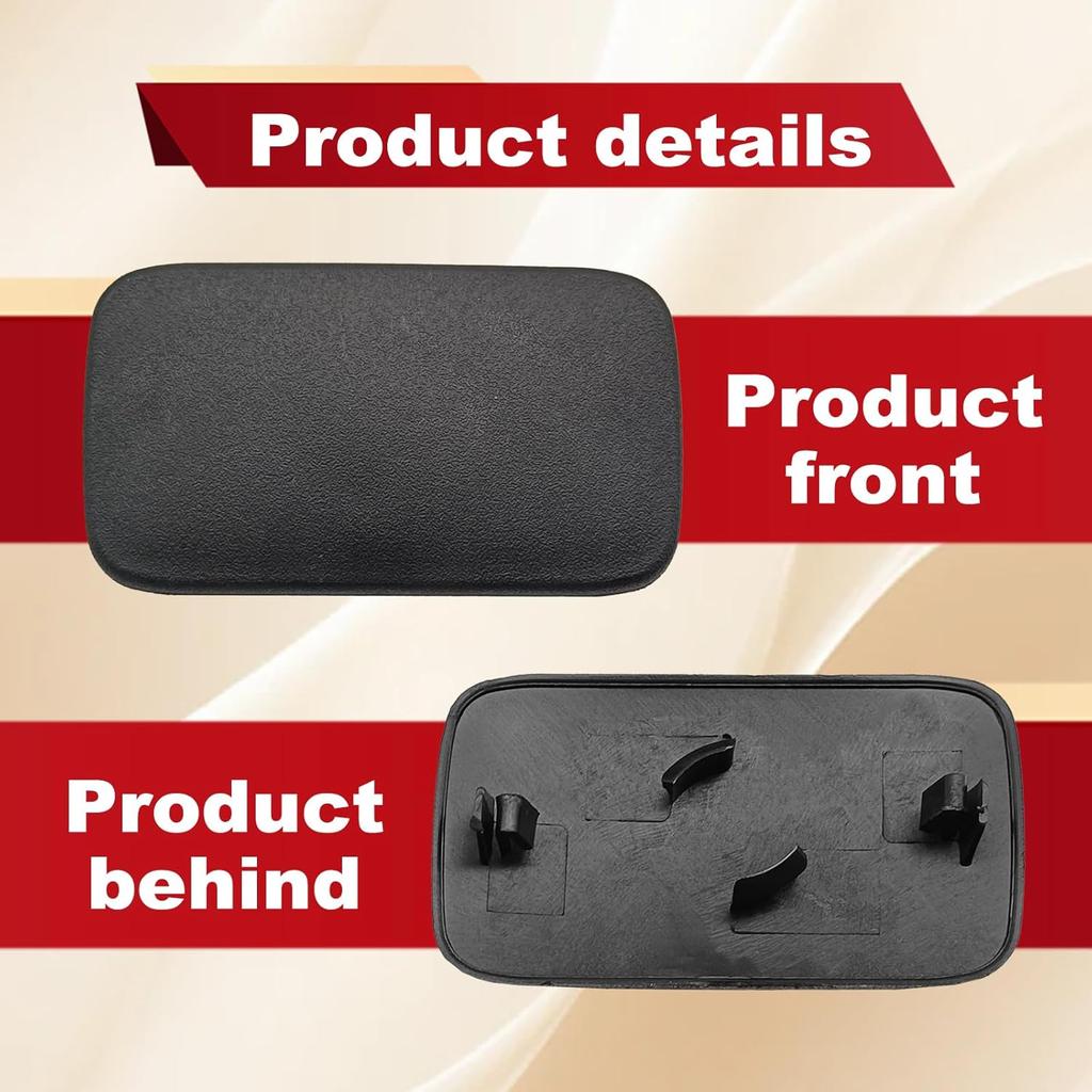 ABS Black Rear License Plate Deletion Panel Bracket Compatible with Jp JK Rear License Plate Deletion Panel Bracket Delet for 2007-2018 Jp JK JKU,