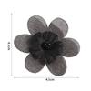 30PCS Pearls Organza Flowers Applique DIY Material Clothes Patches  for Clothes Bag Hair Clips