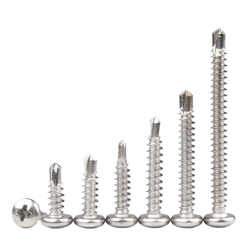 410 Stainless Steel Phillips Pan Head Self-Drilling Screws