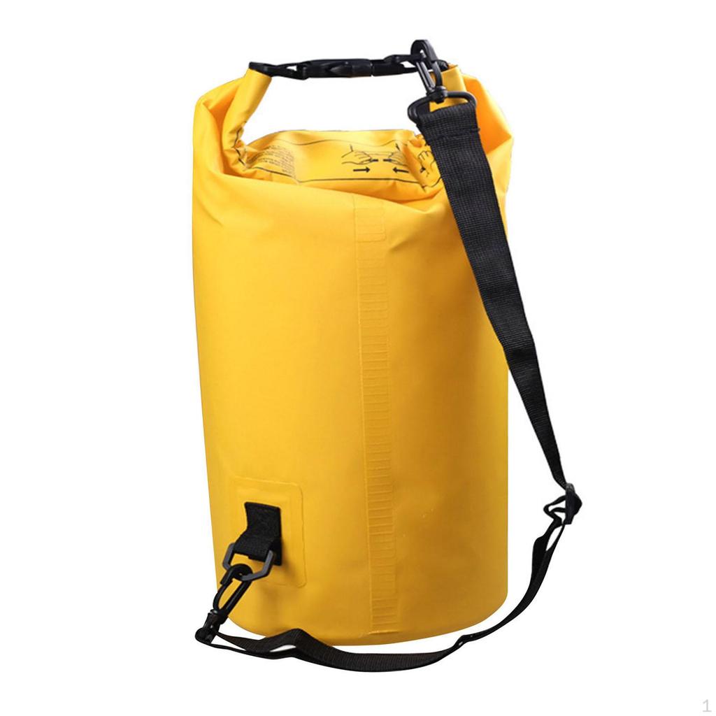 10L Waterproof Roll Bag, Portable Airtight for Skiing, Snowboarding, Surfing, Rafting, Beach