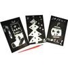 Scratch Cards - Tristar - PSFB1 - Pack of 10 - 15 X 10 Cm - Matte Black Background