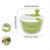 One Multi-Purpose Salad Dumper and Strainer - No Need To Recharge PP Manual Vegetable and Fruit Dumper with Strainer Basket for Easy Meal Prep!