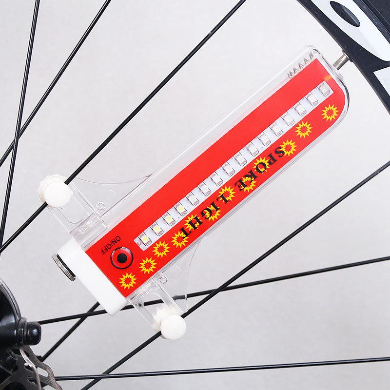 

Mountain bike lights 14 led spoke light night riding wind turbine multi figure wheel wire light color wheel trail light червоний