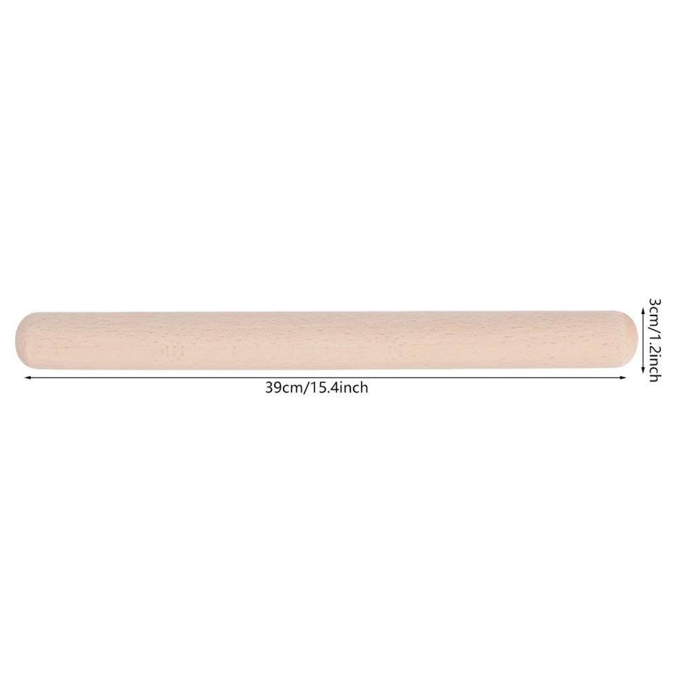 Solid Wood Kitchen Rolling Pin Beech Wood Pizza Rolling Pin Baking Rolling Pin Fondant Rolling