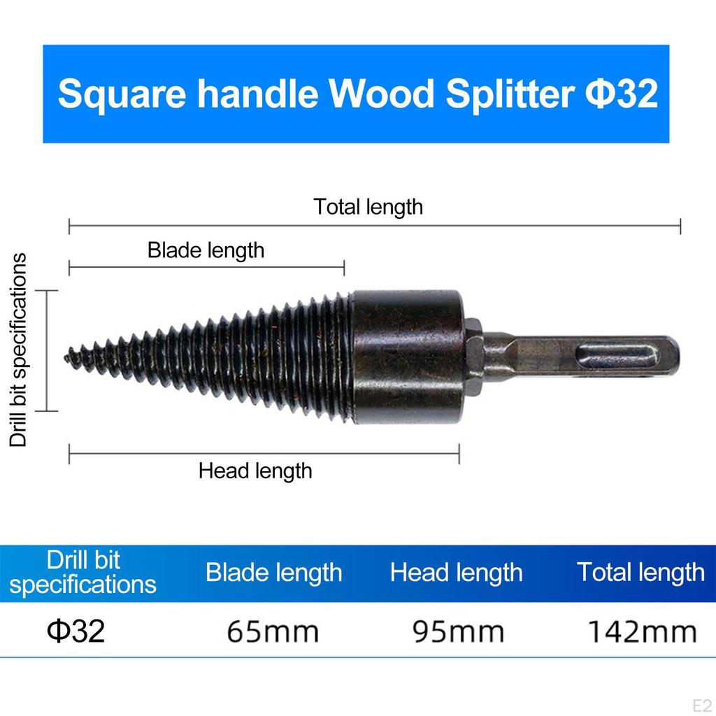 Efficient Firewood Splitting Drill Attachment for Woodworking Projects