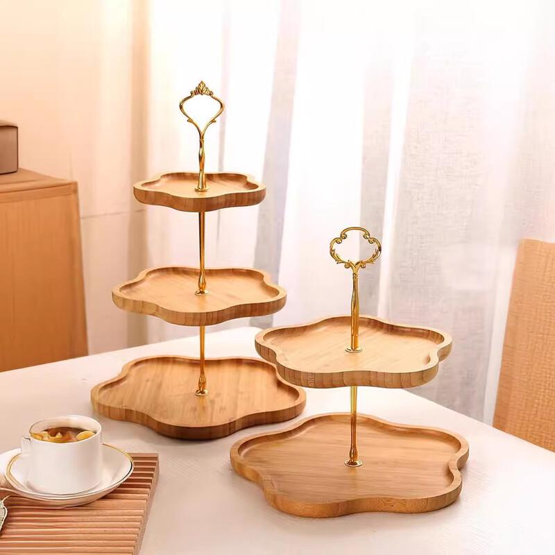 European Style Wooden Fruit & Snack Tray