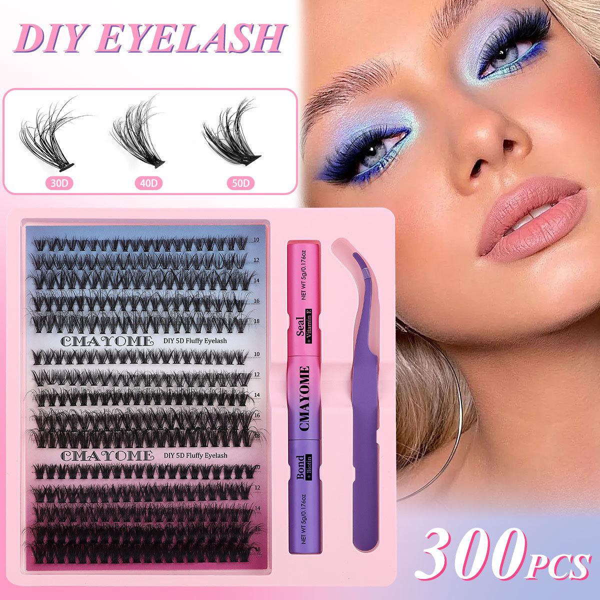 

Single Tuft False Eyelashes Natural Thick D Song 10-18Mmdiy Segmented Eyelashes