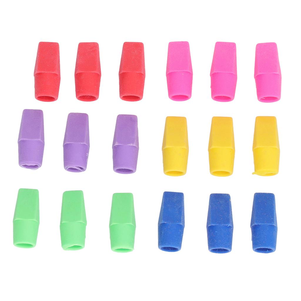 200Pcs Pencil Top Eraser Pencil Eraser Topper Wedge Design Stationery for Office Kids